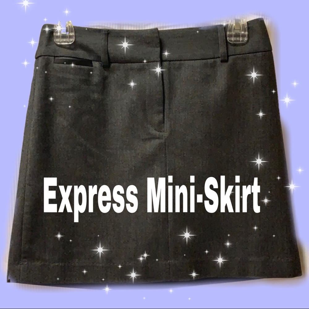 ⭐️Gray Express Mini Skirt